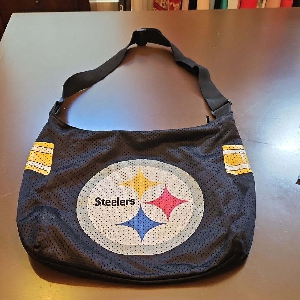 Steelers Black Shoulder Bag